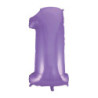 40" Number 1 Lilac bag of 1pc