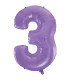 40" Number 3 Lilac bag of 1pc