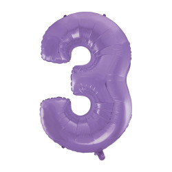 40" Number 3 Lilac bag of 1pc