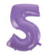 40" Number 5 Lilac bag of 1pc