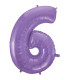 40" Number 6 Lilac bag of 1pc