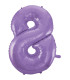 40" Number 8 Lilac bag of 1pc