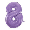 40" Number 8 Lilac bag of 1pc