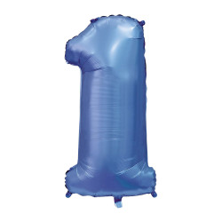 40" Number 1 Periwinkle bag of 1pc