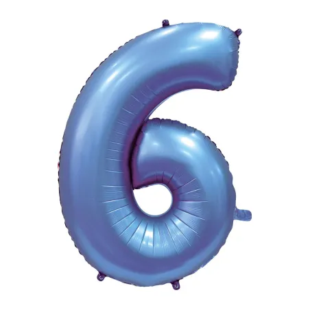 40" Number 6 Periwinkle bag of 1pc