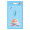 5" Number 8 Light Blue bag of 1pc