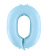 40" Number 0 Light Blue bag of 1pc