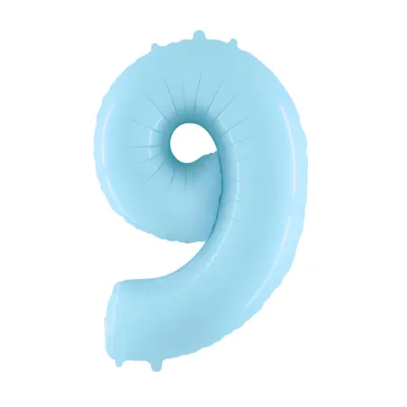 40" Number 9 Light Blue bag of 1pc