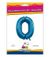 40" Number 0 Blue bag of 1pc