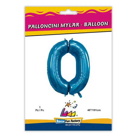 40" Number 0 Blue bag of 1pc