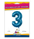 40" Number 3 Blue bag of 1pc