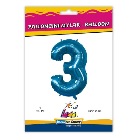 40" Number 3 Blue bag of 1pc