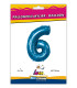 40" Number 6 Blue bag of 1pc