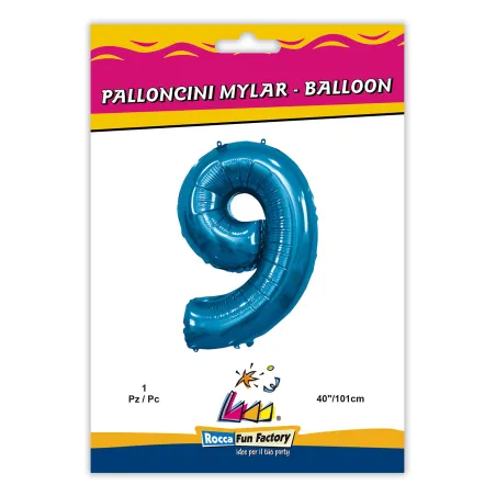 40" Number 9 Blue bag of 1pc