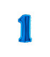 7" Number 1 Blue bag of 5pcs