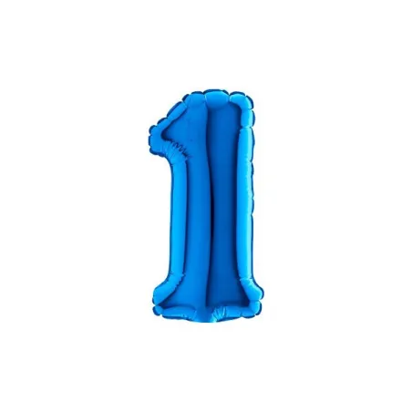 7" Number 1 Blue bag of 5pcs