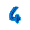 7" Number 4 Blue bag of 5pcs