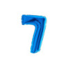 7" Number 7 Blue bag of 5pcs