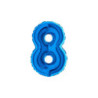 7" Number 8 Blue bag of 5pcs