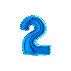 7" Number 2 Blue bag of 5pcs