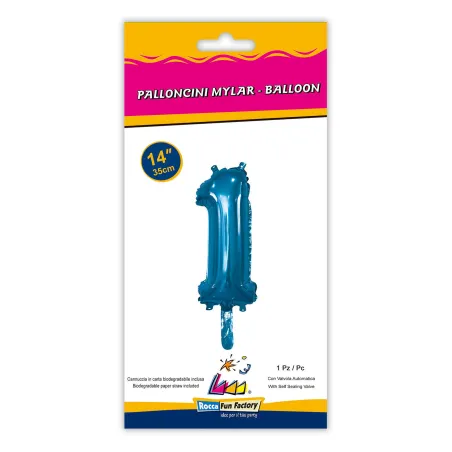 14" Number 1 Blue bag of 1pc