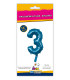 14" Number 3 Blue bag of 1pc