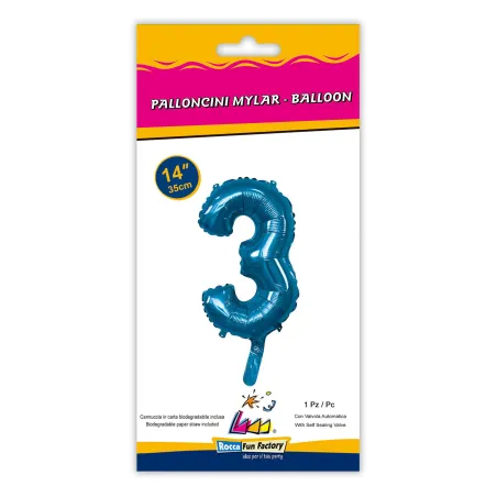 14" Number 3 Blue bag of 1pc