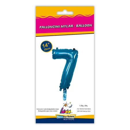14" Number 7 Blue bag of 1pc
