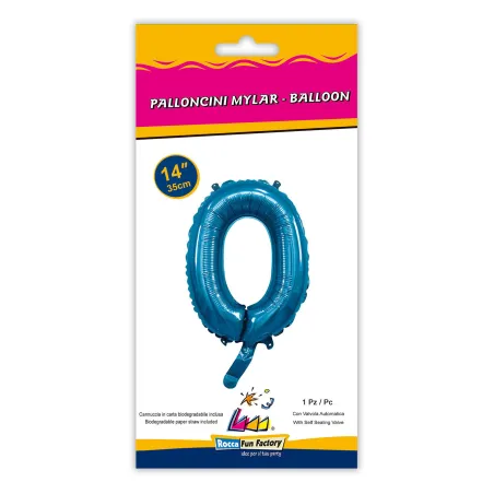 14" Number 0 Blue bag of 1pc