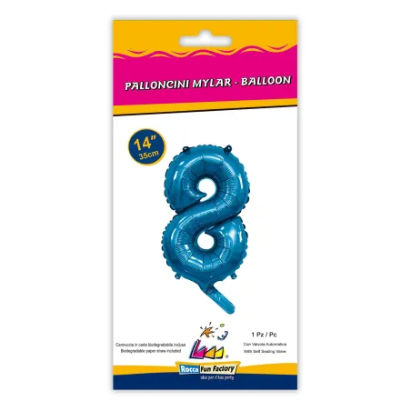 14" Number 8 Blue bag of 1pc
