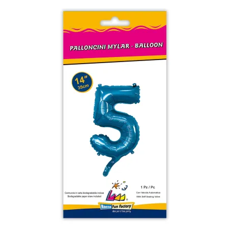 14" Number 5 Blue bag of 1pc