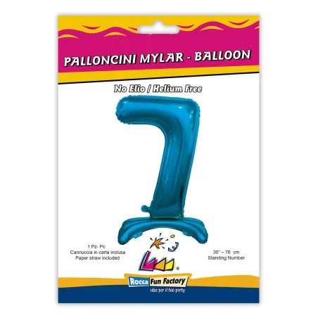30" Standing Number 7 Blue bag of 1pc