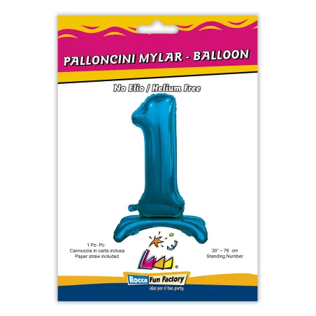 30" Standing Number 1 Blue bag of 1pc
