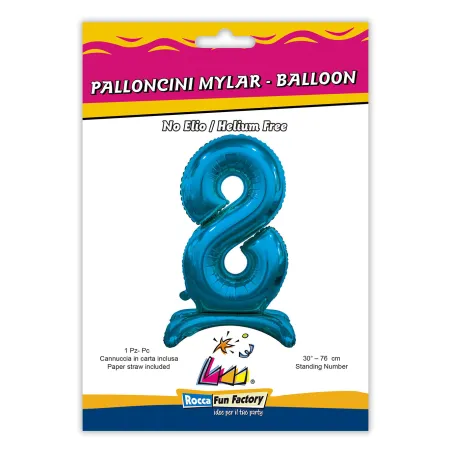 30" Standing Number 8 Blue bag of 1pc