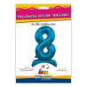 30" Standing Number 8 Blue bag of 1pc