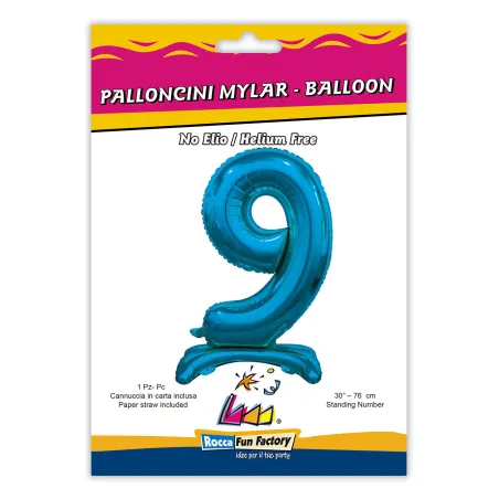 30" Standing Number 9 Blue bag of 1pc