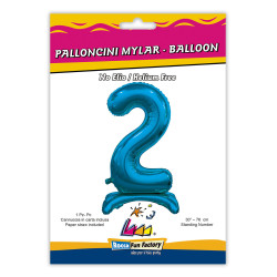 30" Standing Number 2 Blue bag of 1pc