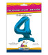 30" Standing Number 4 Blue bag of 1pc
