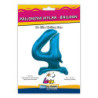 30" Standing Number 4 Blue bag of 1pc