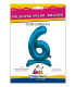 30" Standing Number 6 Blue bag of 1pc