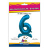 30" Standing Number 6 Blue bag of 1pc