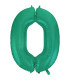 40" Number 0 Aquamarine bag of 1pc