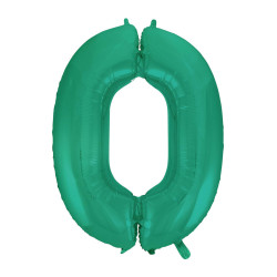 40" Number 0 Aquamarine bag of 1pc