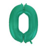 40" Number 0 Aquamarine bag of 1pc
