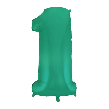 40" Number 1 Aquamarine bag of 1pc