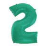40" Number 2 Aquamarine bag of 1pc