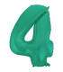 40" Number 4 Aquamarine bag of 1pc
