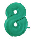 40" Number 8 Aquamarine bag of 1pc