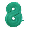 40" Number 8 Aquamarine bag of 1pc