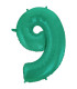40" Number 9 Aquamarine bag of 1pc
